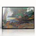 Tropical Landscape Wall Art - Modern Decor with Hibiscus Tree Scene