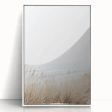 Art deco poster featuring geometric shapes in pastel shades on a white acrylic framed canvas, suitable for nursery wall art.