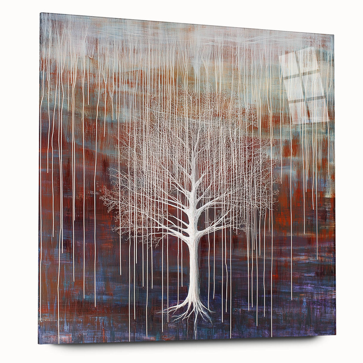 Elegant Dining Room Wall Art – Abstract Tree Canvas Print
