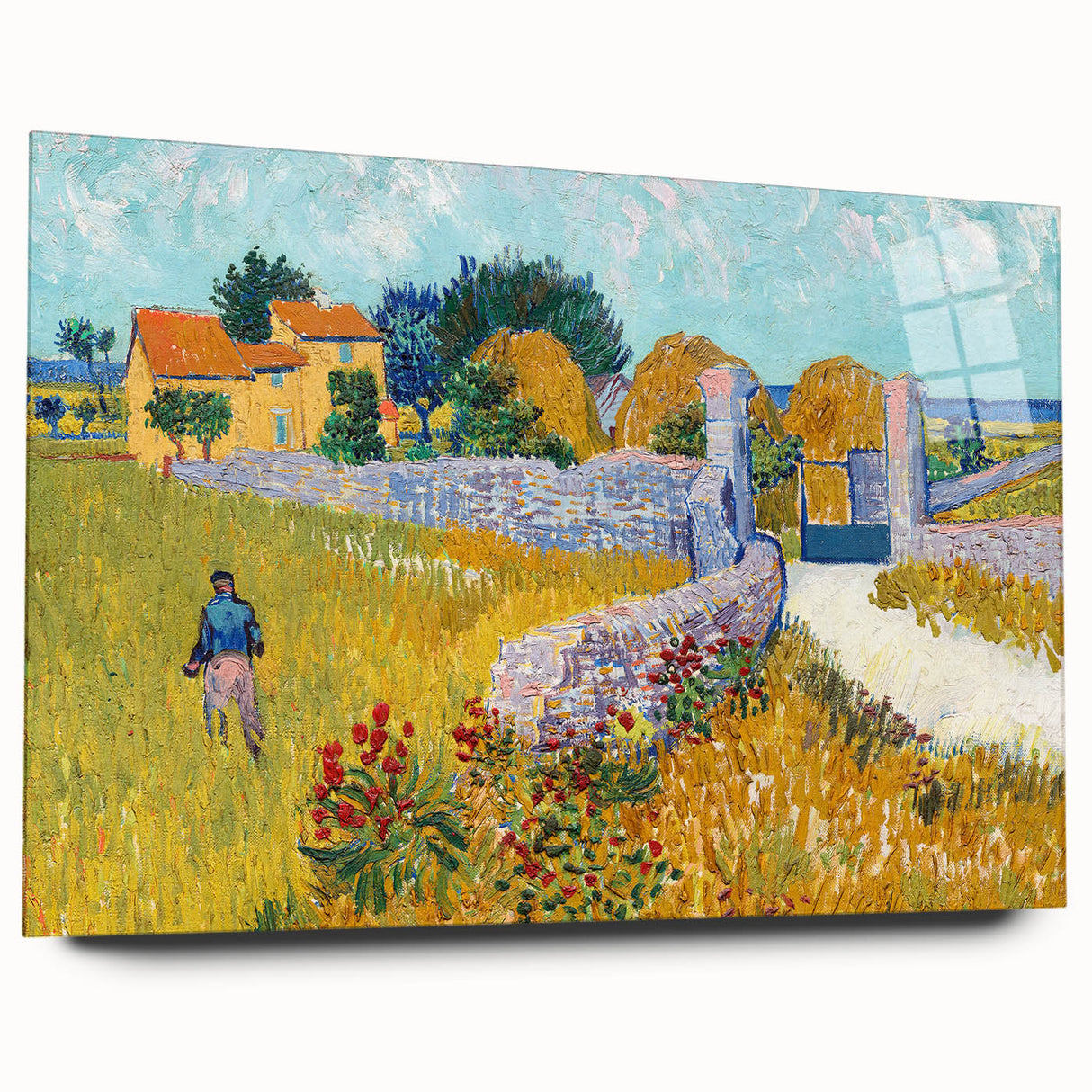 Impressionist Landscape - Farmhouse in Provence by Vincent van Gogh Print