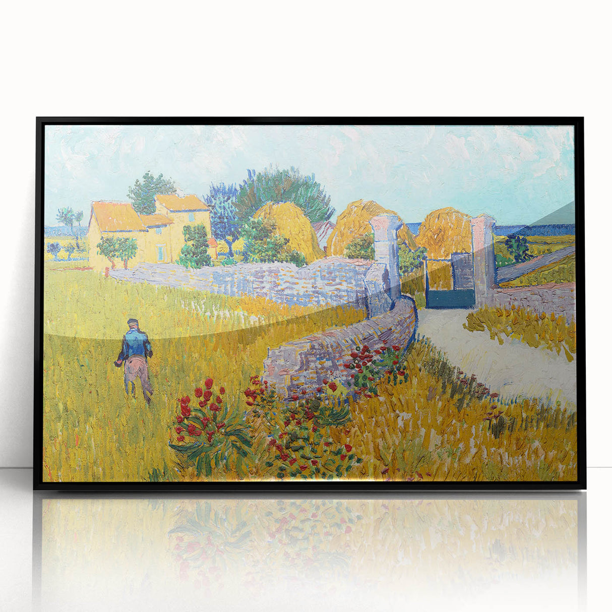 Impressionist Landscape - Farmhouse in Provence by Vincent van Gogh Print