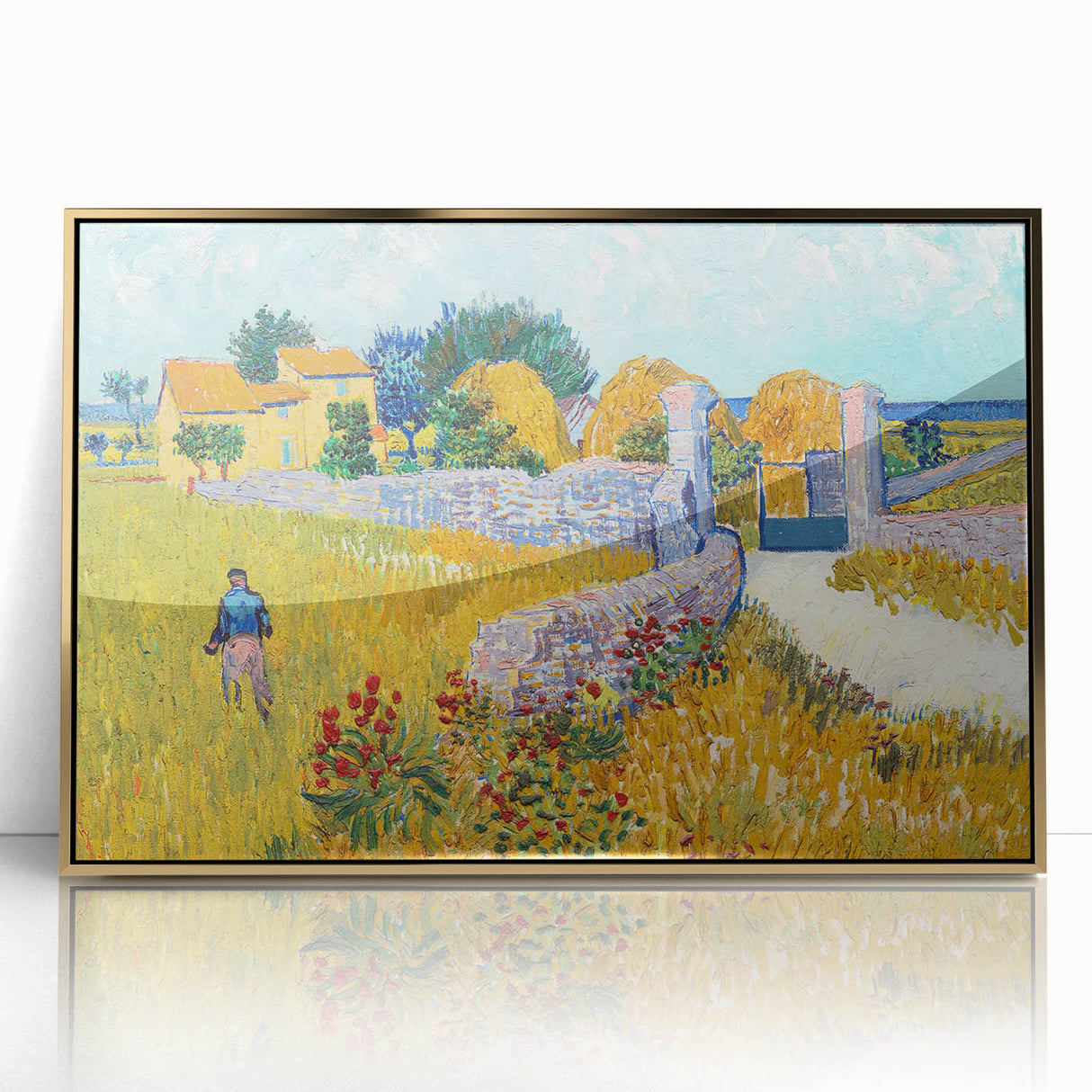 Impressionist Landscape - Farmhouse in Provence by Vincent van Gogh Print