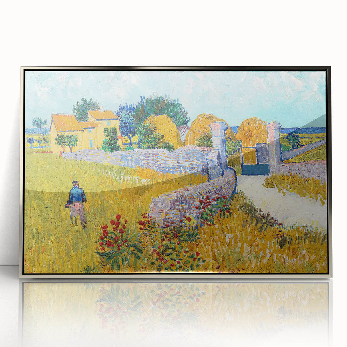 Impressionist Landscape - Farmhouse in Provence by Vincent van Gogh Print