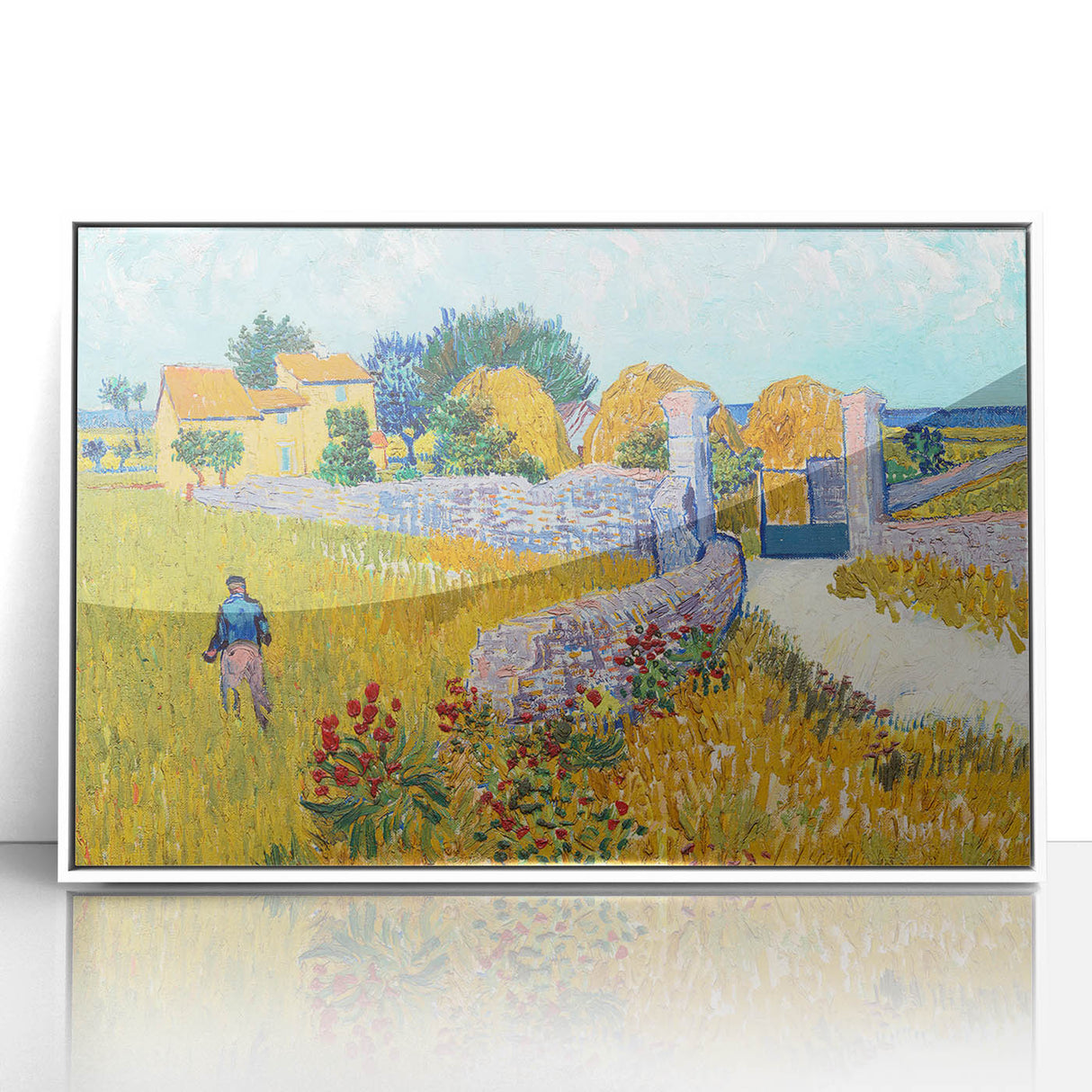 Impressionist Landscape - Farmhouse in Provence by Vincent van Gogh Print