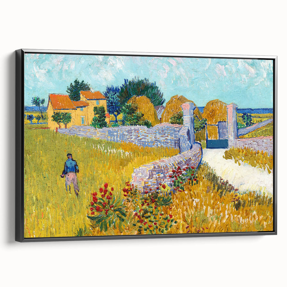 Impressionist Landscape - Farmhouse in Provence by Vincent van Gogh Print
