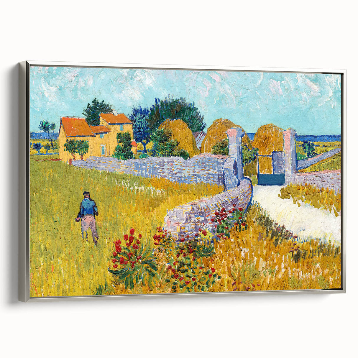 Impressionist Landscape - Farmhouse in Provence by Vincent van Gogh Print