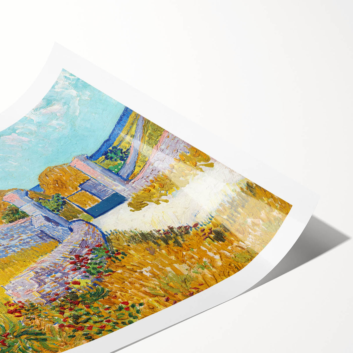 Impressionist Landscape - Farmhouse in Provence by Vincent van Gogh Print