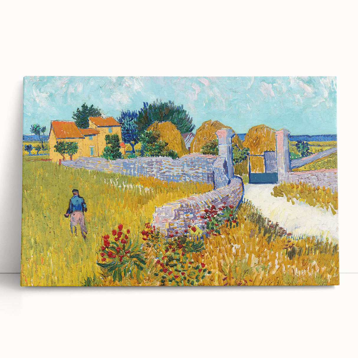 Impressionist Landscape - Farmhouse in Provence by Vincent van Gogh Print