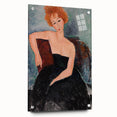 Modern Wall Art - Elegant Redheaded Woman in Evening Dress - Art Print
