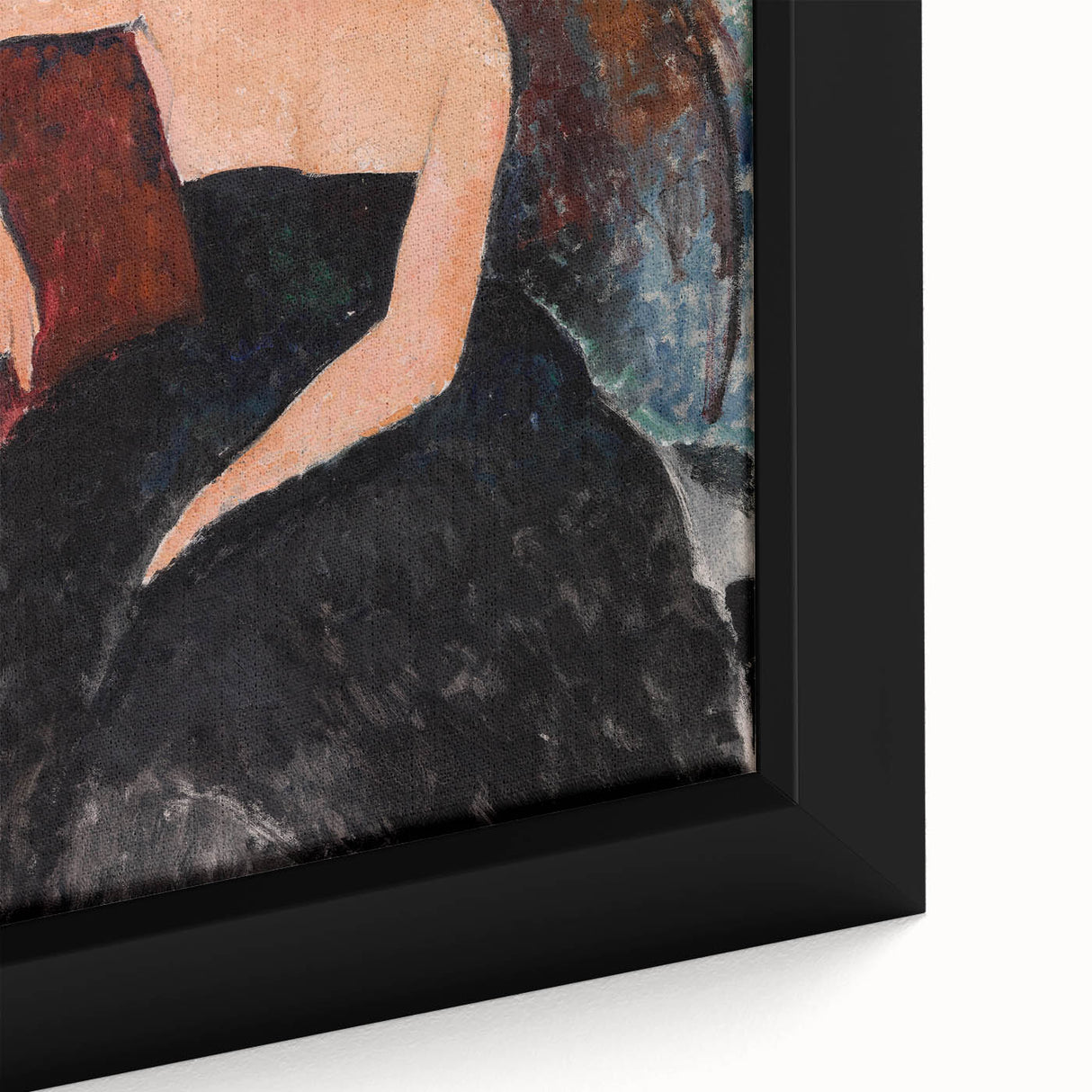 Modern Wall Art - Elegant Redheaded Woman in Evening Dress - Art Print