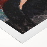 Modern Wall Art - Elegant Redheaded Woman in Evening Dress - Art Print