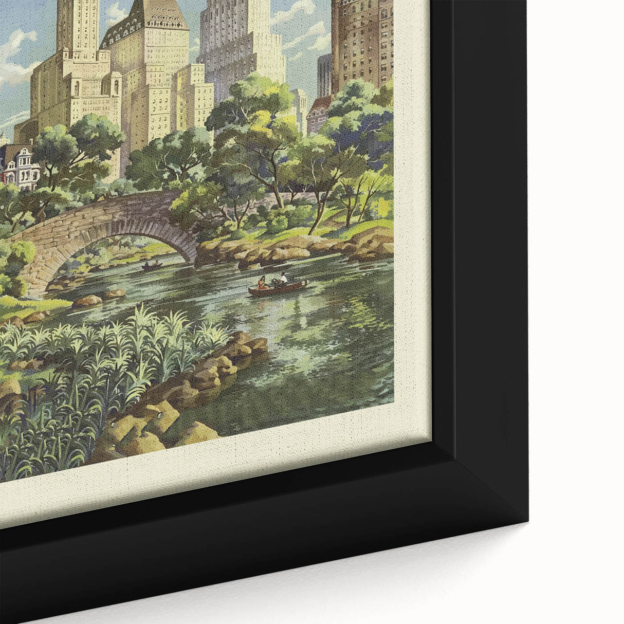 Retro New York Poster – Vintage Central Park Art Print