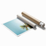 Extra large rolled canvas print featuring a detailed floral design in vibrant summer hues.