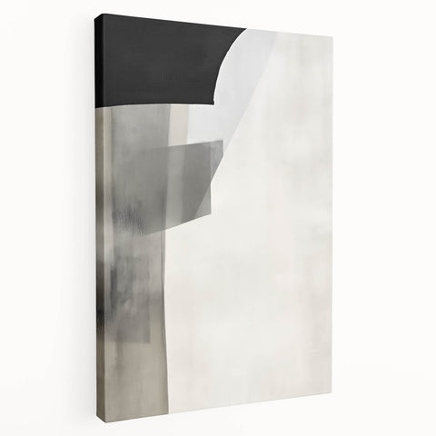 Minimalist Dining Room Wall Art – Modern Monochrome Canvas