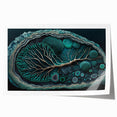 Vibrant abstract florals wall art print showcasing bold colors and intricate designs, perfect for home decor. Rolled and ready for framing, ideal for modern interiors.