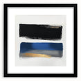 Geometric Abstract Wall Decor – Royal Blue and Gold Brushstroke Art