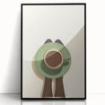 Large abstract wall art featuring mid-century modernist style in vibrant colors on framed acrylic.