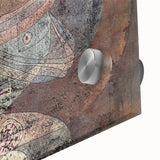 Abstract Child Portrait - Modern Wall Art with Earthy Tones and Texture