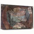 Abstract Child Portrait - Modern Wall Art with Earthy Tones and Texture