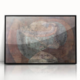 Abstract Child Portrait - Modern Wall Art with Earthy Tones and Texture