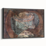 Abstract Child Portrait - Modern Wall Art with Earthy Tones and Texture