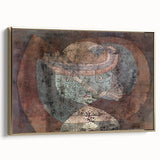 Abstract Child Portrait - Modern Wall Art with Earthy Tones and Texture
