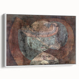 Abstract Child Portrait - Modern Wall Art with Earthy Tones and Texture