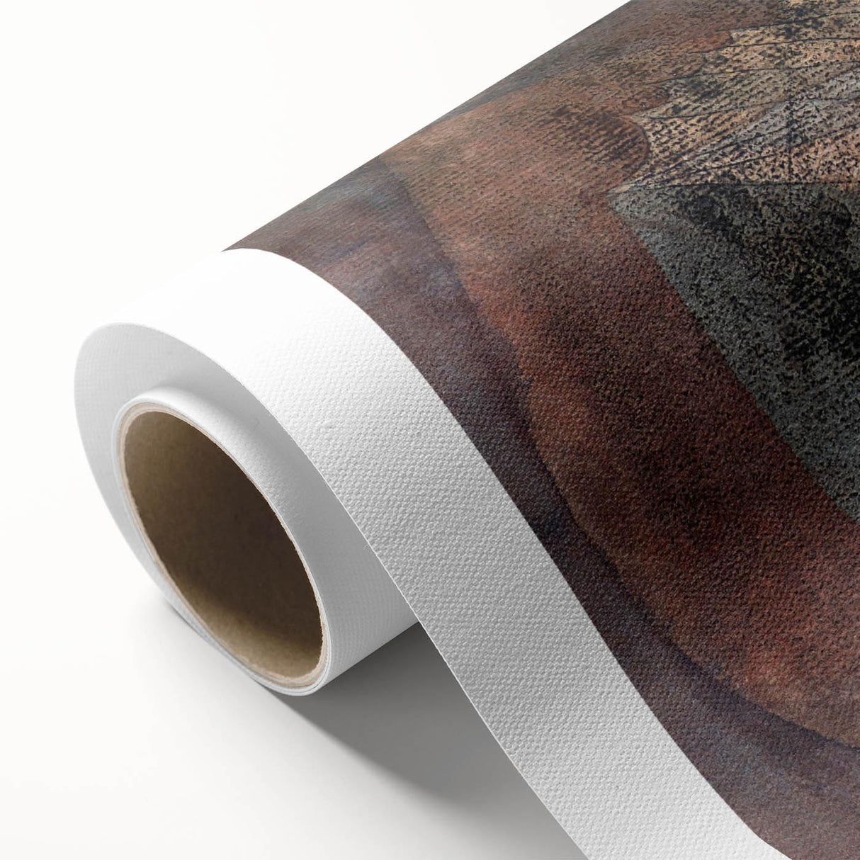 Abstract Child Portrait - Modern Wall Art with Earthy Tones and Texture