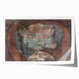 Abstract Child Portrait - Modern Wall Art with Earthy Tones and Texture