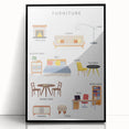 Furniture Kids Educational Wall Art - Learning Poster for Classrooms