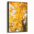 Black and white vintage poster art of a fall landscape on framed canvas, suited for bedroom wall decor.