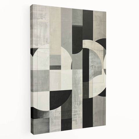 Contemporary Dining Room Wall Art – Geometric Canvas Print