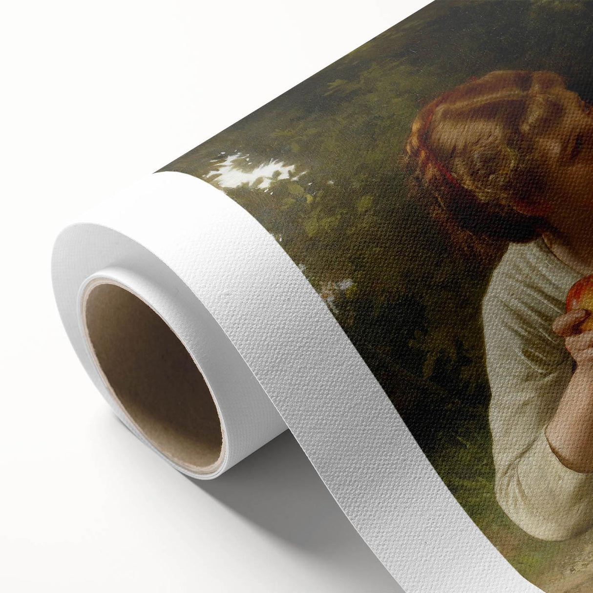 Classical Realism Painting - Temptation (1880) Realism Art Canvas Print