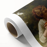 Classical Realism Painting - Temptation (1880) Realism Art Canvas Print