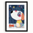 Starry Night Dog - Kids Wall Art Prints Boys Room Wall Art