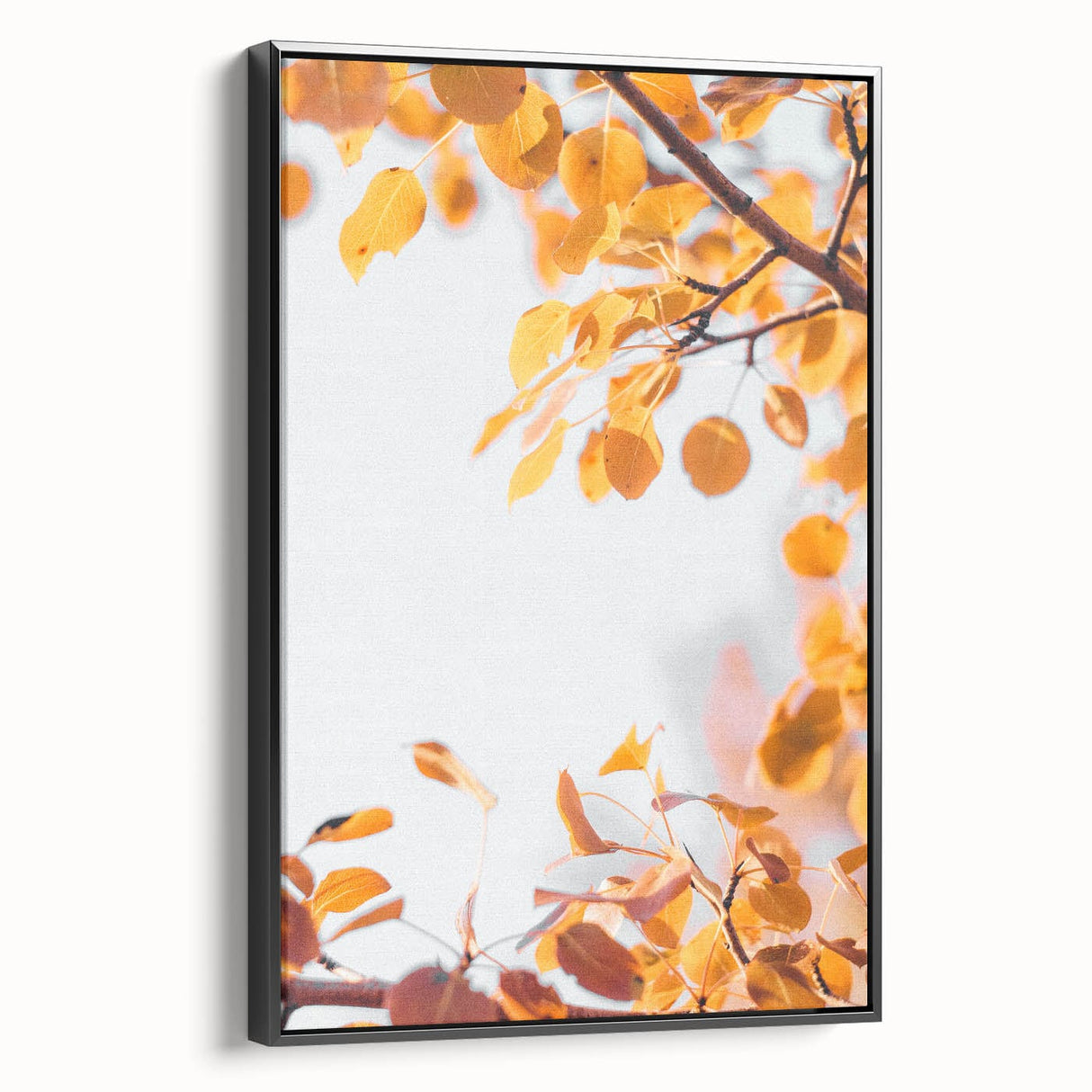 Black and white landscape art painting on framed canvas, featuring a vintage poster style, ideal for bedroom wall decor.