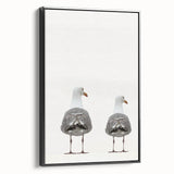 Black and white framed canvas featuring a vintage landscape painting, ideal for bedroom wall decor.