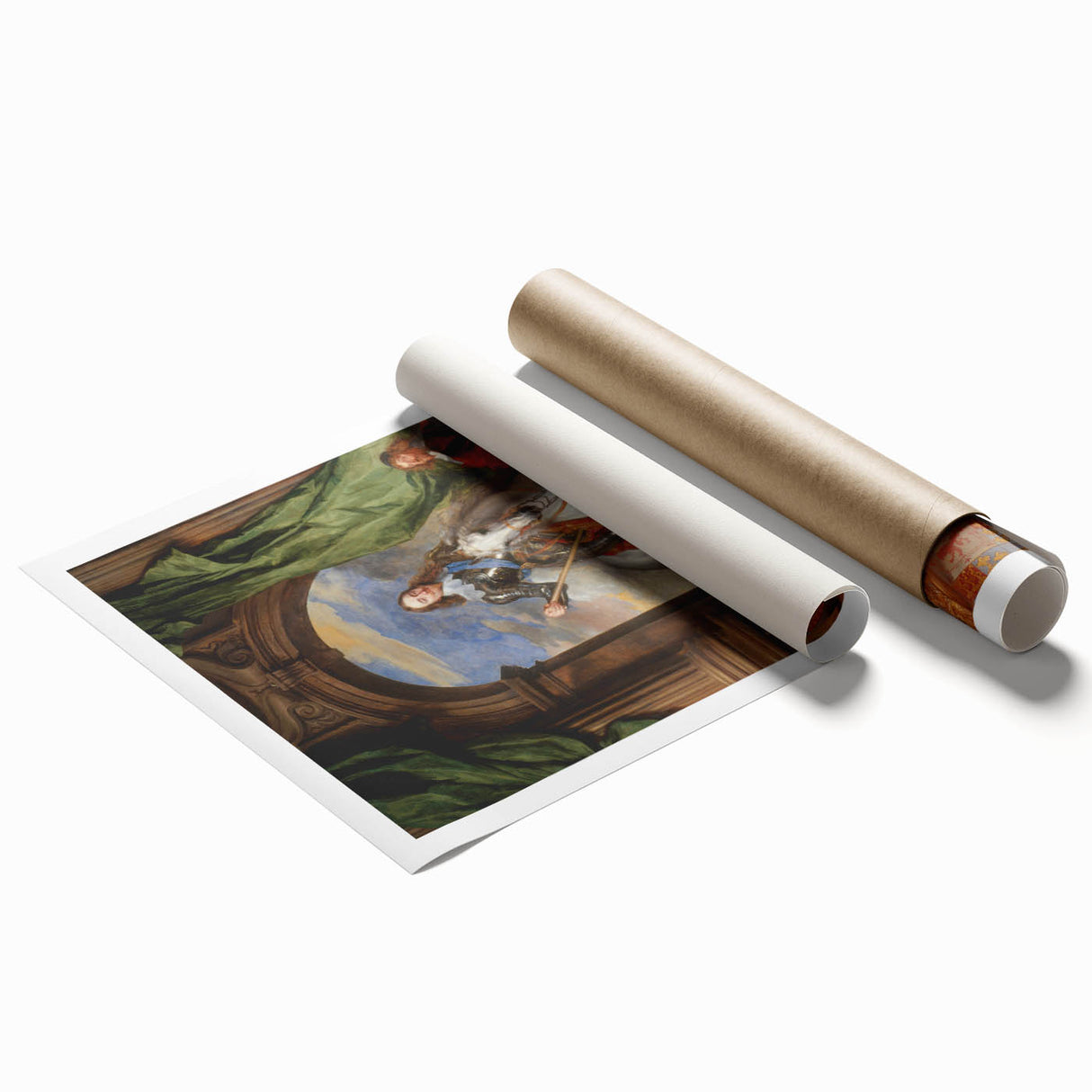 Baroque Art Print – Detailed Antique Art for Elegant Décor