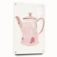 Large abstract wall art on acrylic glass featuring vibrant, multicolored swirls, ideal for bedroom or dining room decor.
