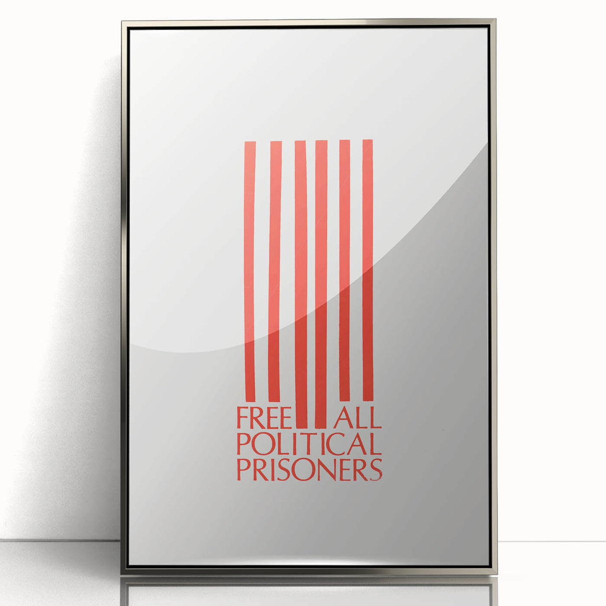 Vintage Wall Art - Free All Political Prisoners Poster - Protest Art Print