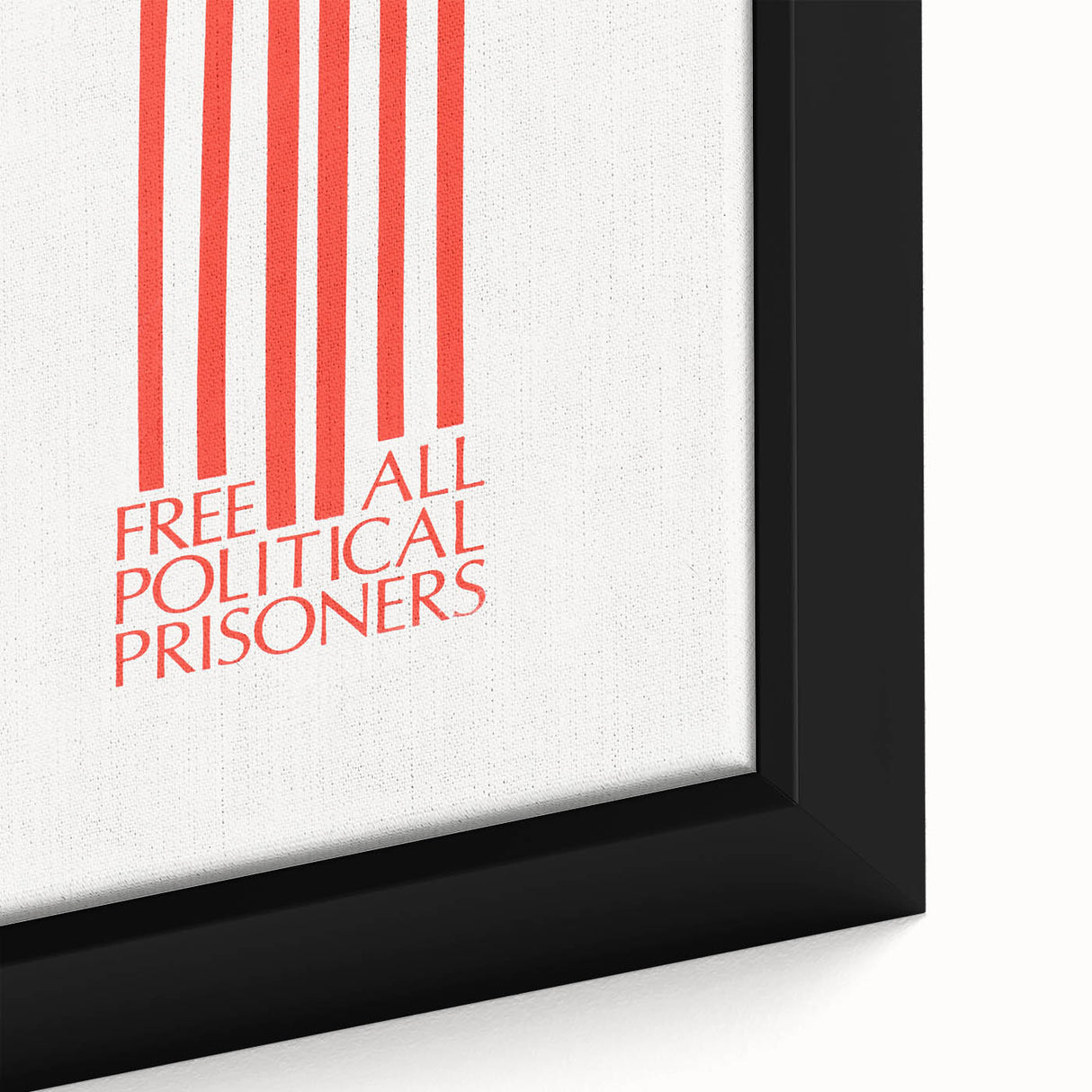Vintage Wall Art - Free All Political Prisoners Poster - Protest Art Print