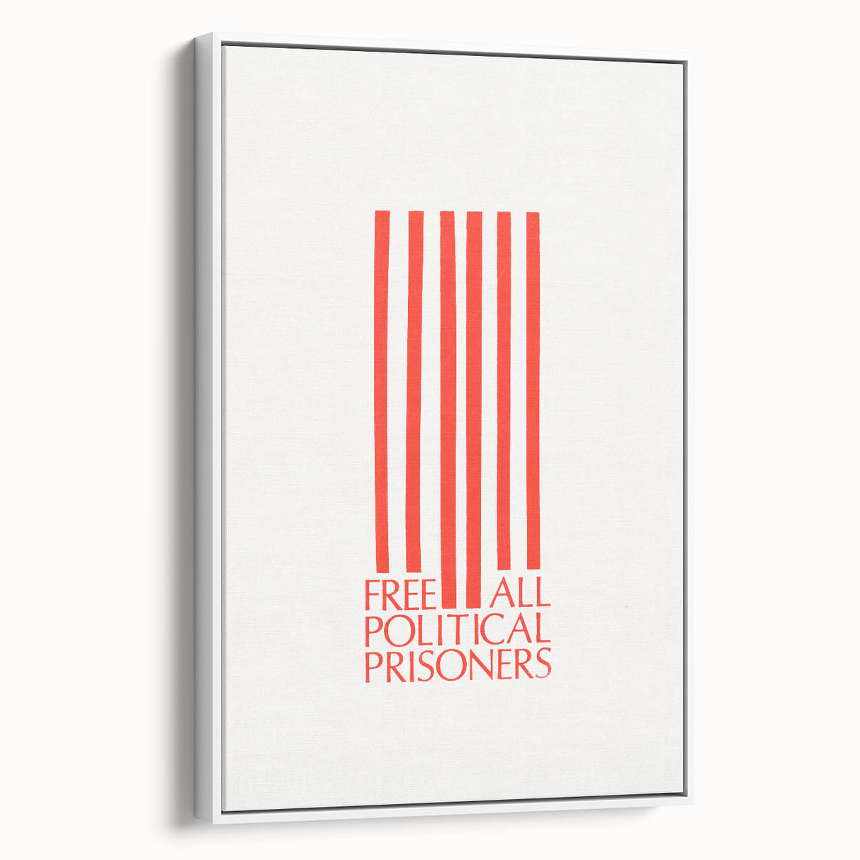 Vintage Wall Art - Free All Political Prisoners Poster - Protest Art Print