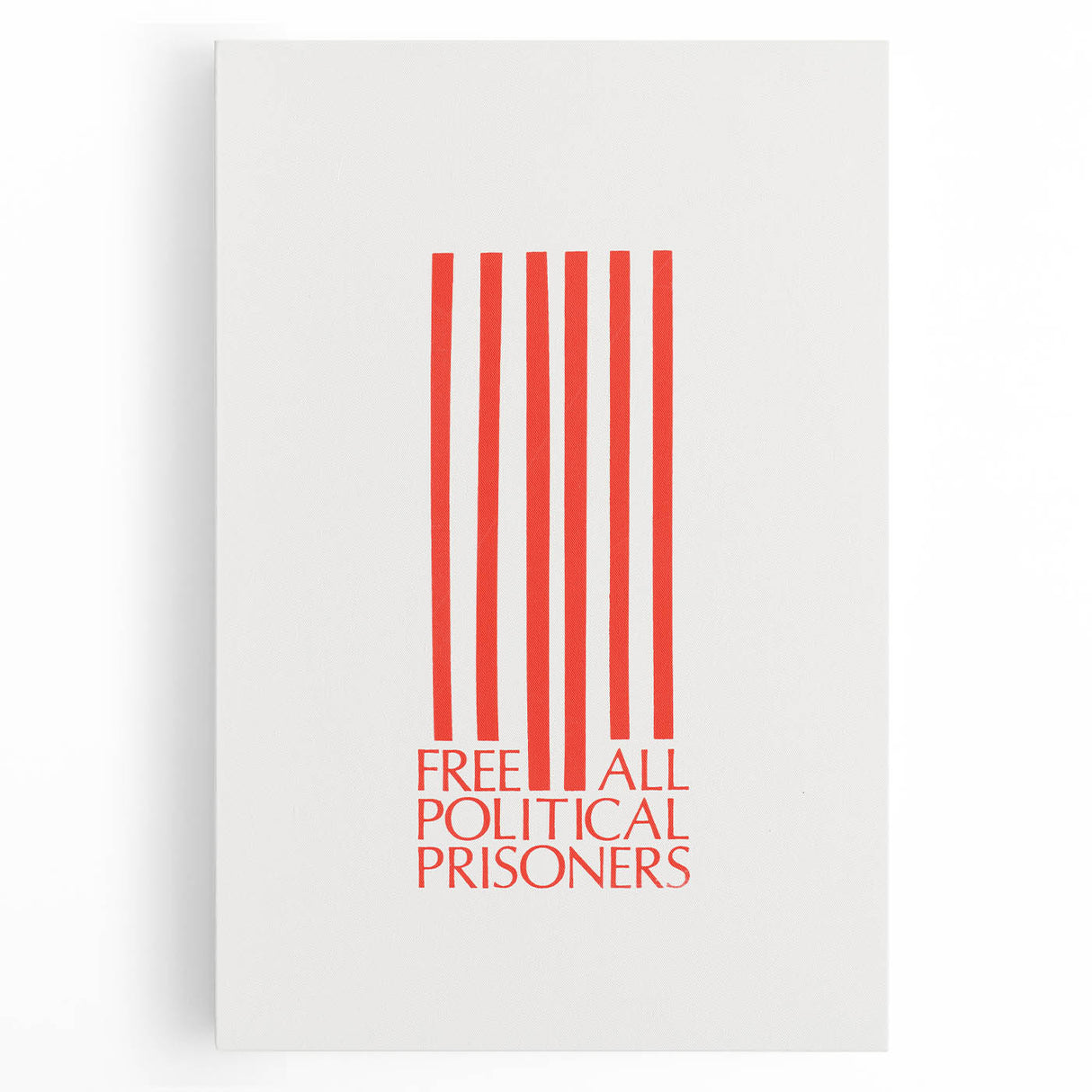 Vintage Wall Art - Free All Political Prisoners Poster - Protest Art Print