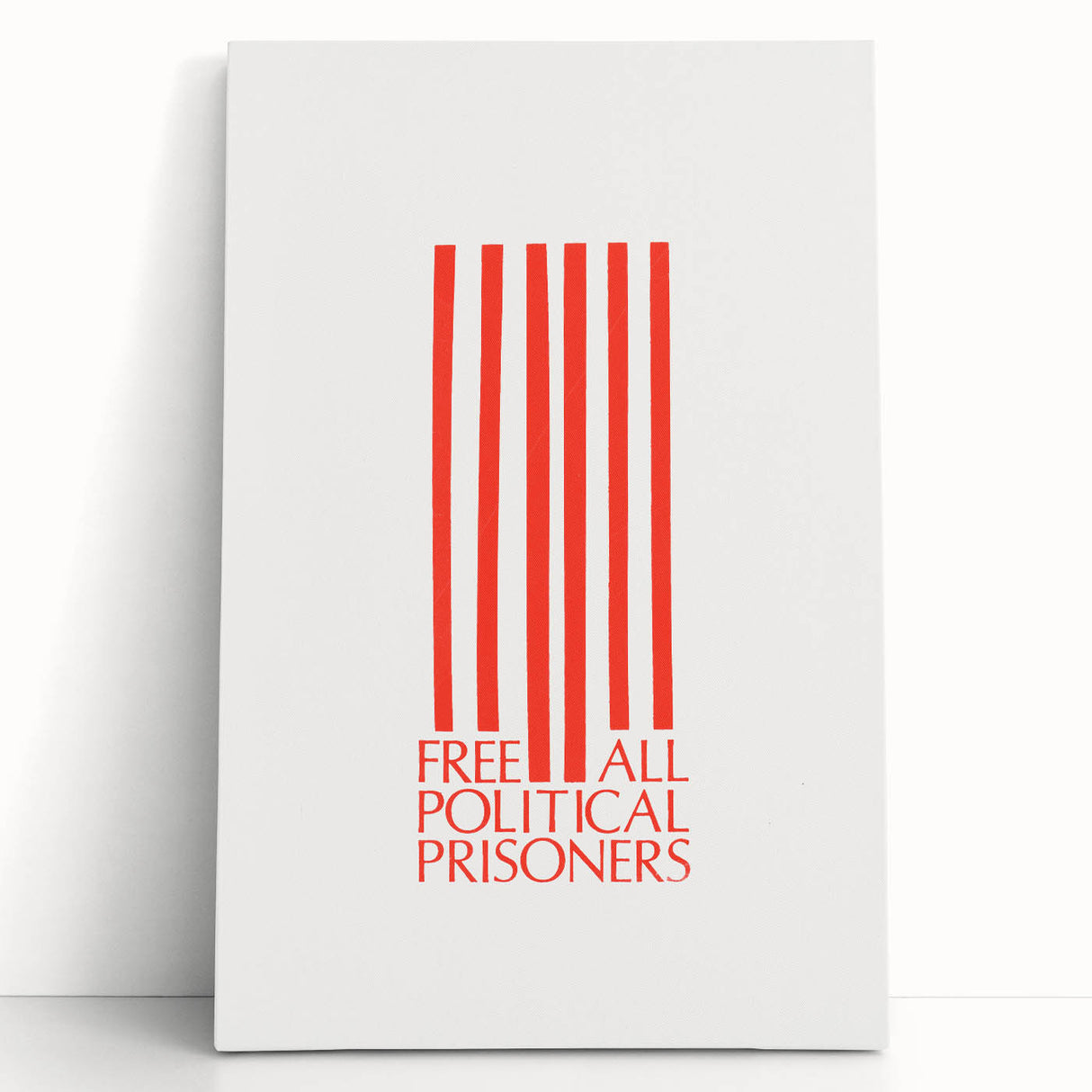 Vintage Wall Art - Free All Political Prisoners Poster - Protest Art Print