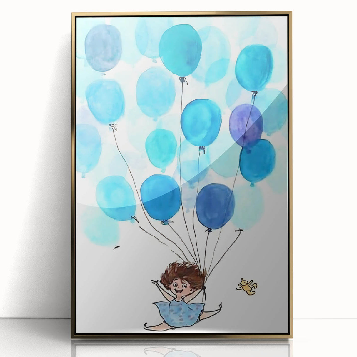 Up in the Sky - Kids Wall Art Prints Boys Room Wall Art