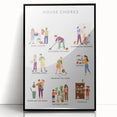 House Chores Educational Wall Art - Kids' Learning Poster