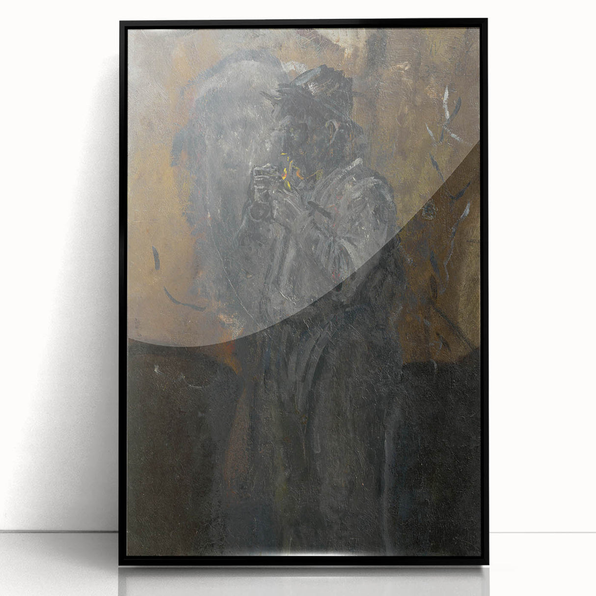 Impressionism Wall Art - Mysterious Figure of a Man - Dark Moody Art Print