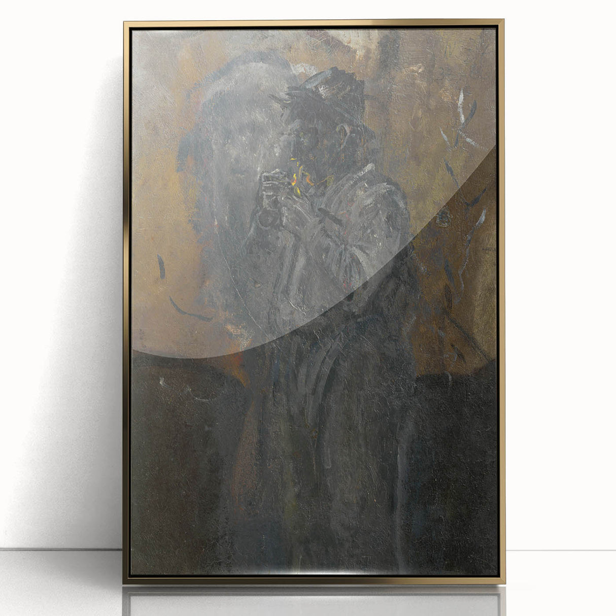 Impressionism Wall Art - Mysterious Figure of a Man - Dark Moody Art Print