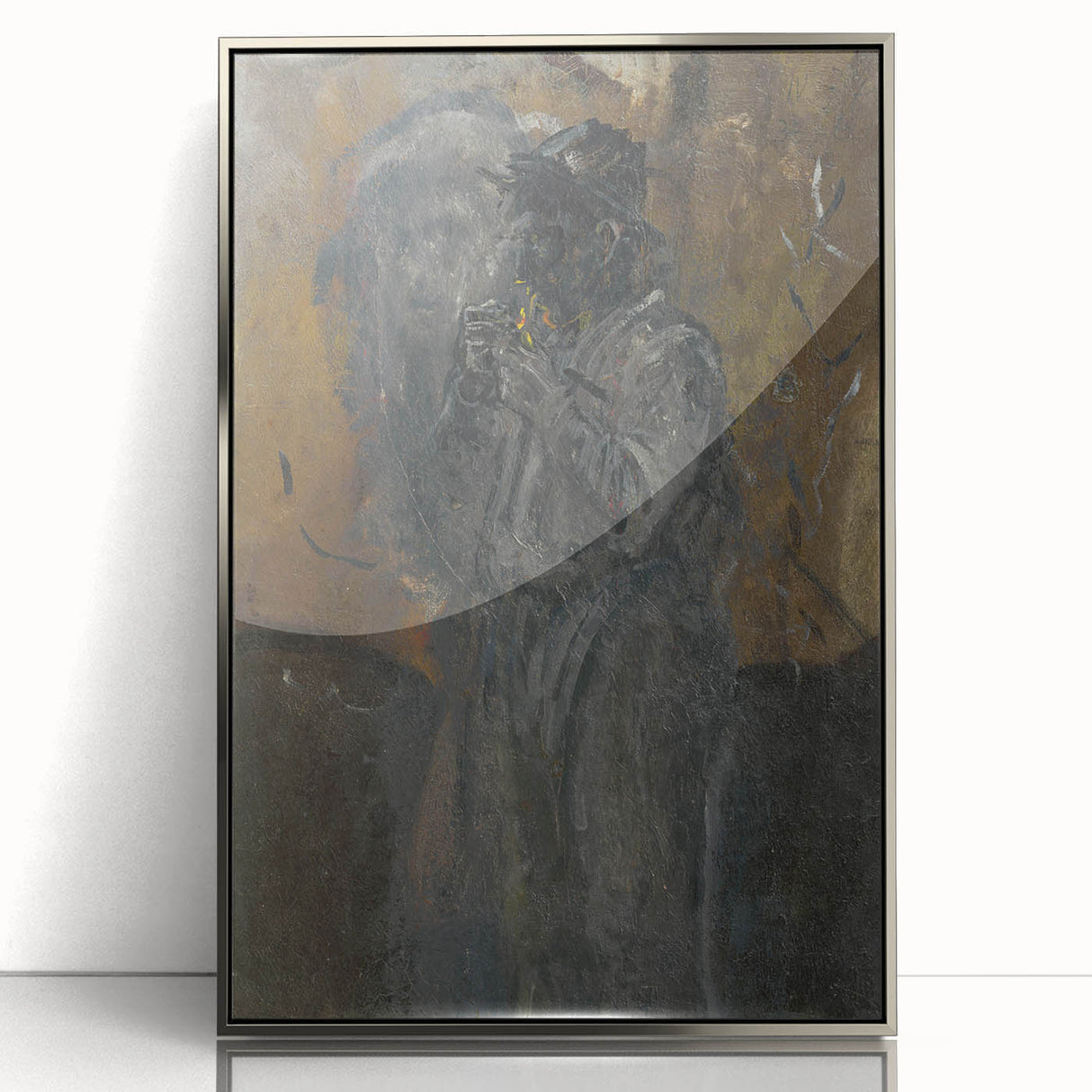 Impressionism Wall Art - Mysterious Figure of a Man - Dark Moody Art Print
