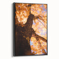 Framed canvas depicting a black and white vintage landscape painting, ideal for bedroom wall decor.